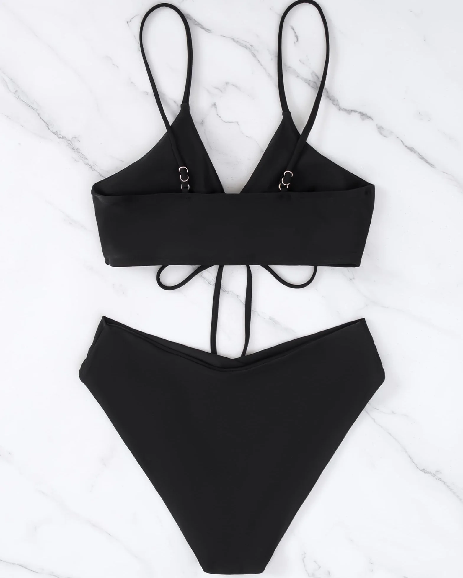 Costume Donna Due Pezzi Bikini Costumi da Bagno Sexy Push up Vita Alta Modellante Costume da Spiaggia Senza Ferretti Eleganti Estivi Mare Bikini Set con Imbottitura per Il Seno