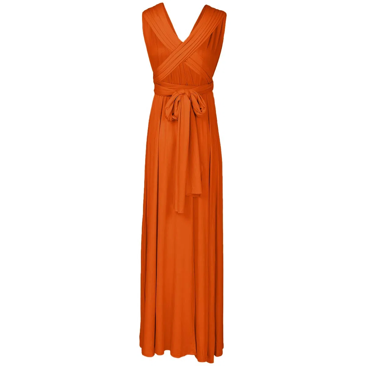 FYMNSI Donna Transformare Infinity Vestito Lunghe Senza Schienale Scollo a V Vita Alta Senza Maniche Multiway Avvolgere Damigella d' Onore Formale Maxi Abito da Sera Matrimonio Banchetto