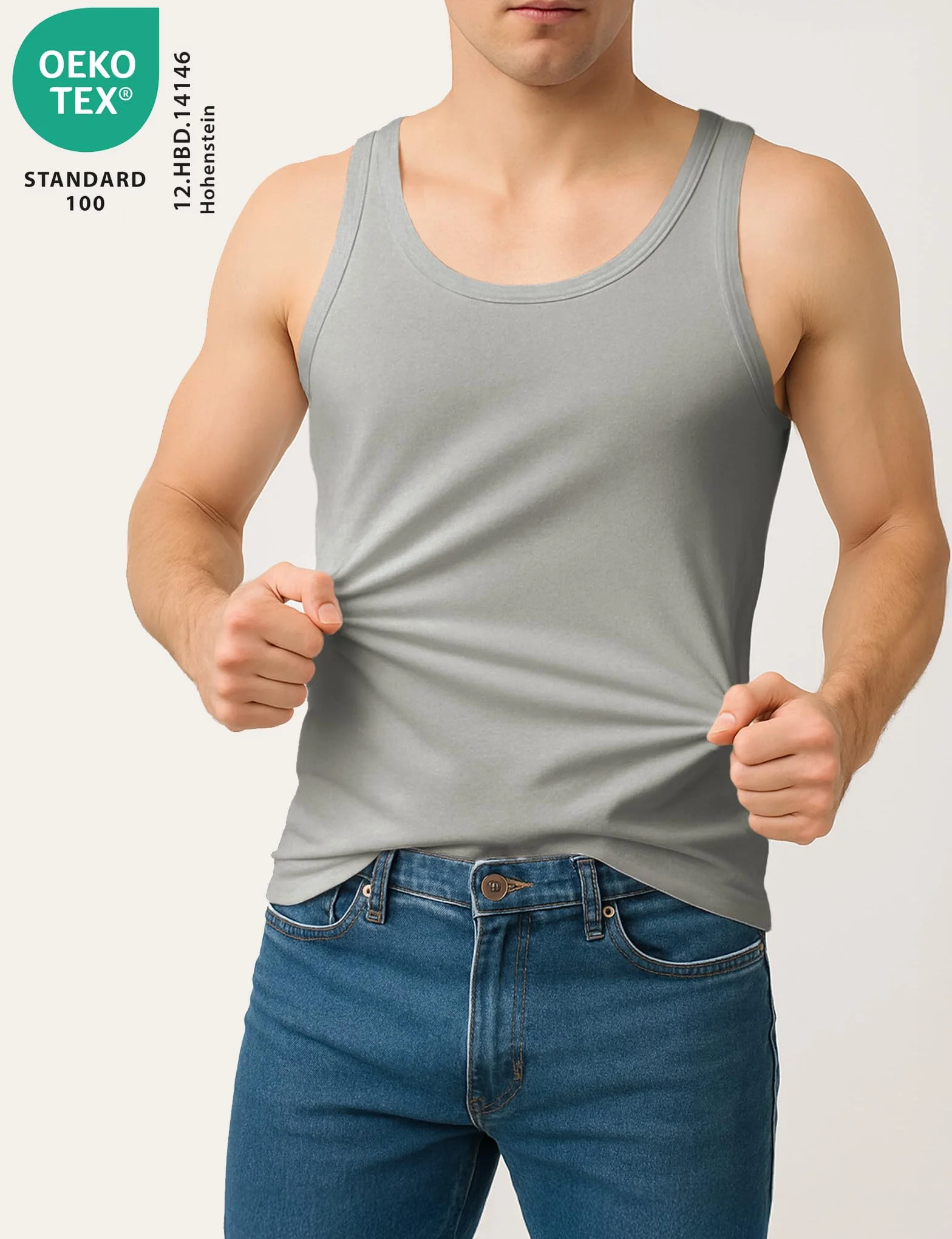 ALPIDEX Pacco da 5 Canotte da Uomo 100% Cotone Canotta Palestra Magliette Intime Canottiere