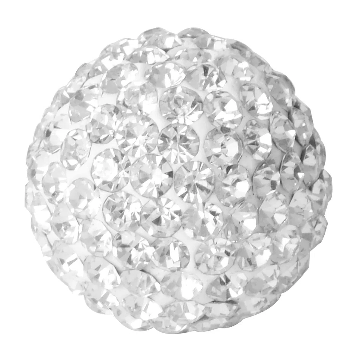 Morella Catenina Donna in Acciaio Inox 70 cm con Ciondolo Stella e Sfera zirconi Ø 16 mm in Sacchetto di Velluto