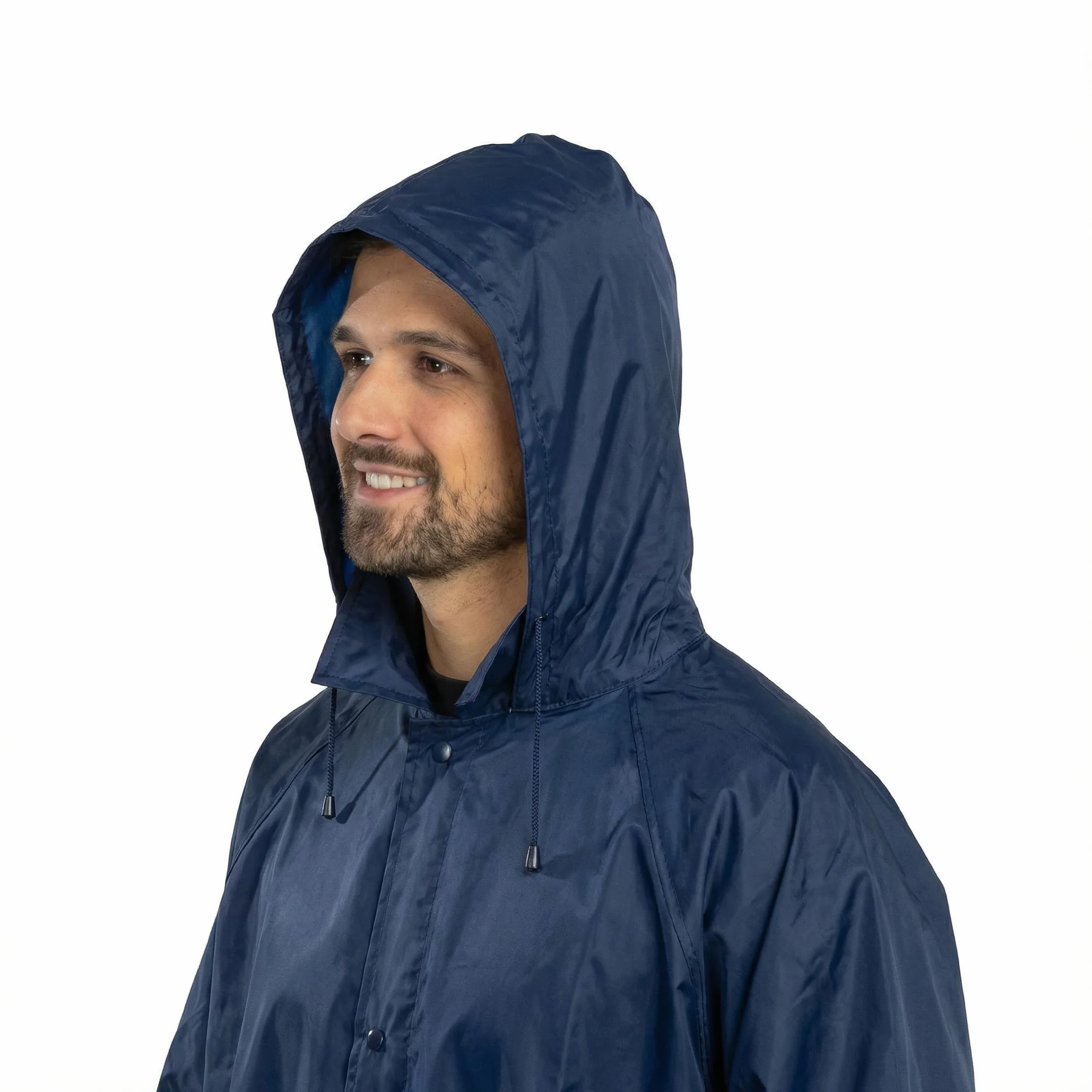 BWOLF POSEIDON Impermeabile Uomo Impermeabile Lungo Poncho Antipioggia Riutilizzabile Impermeabile Outdoor Riutilizzabile Impermeabile con Cappuccio