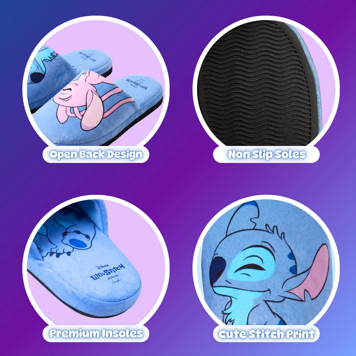 Disney Stitch e Angel Pantofole Bambina, Scarpe Casa Ragazze, Taglie EU 28 alla 35
