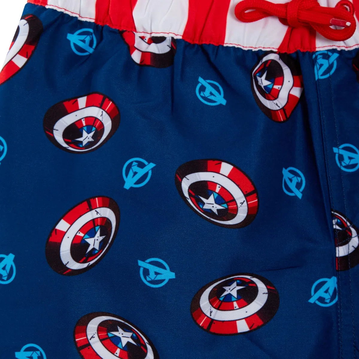Marvel Pantaloncini da Bagno Captain America + Rash Vest Set da Bagno in 2 Pezzi Set da Bagno per Bambini Top da Surf + Pantaloncini da Surf