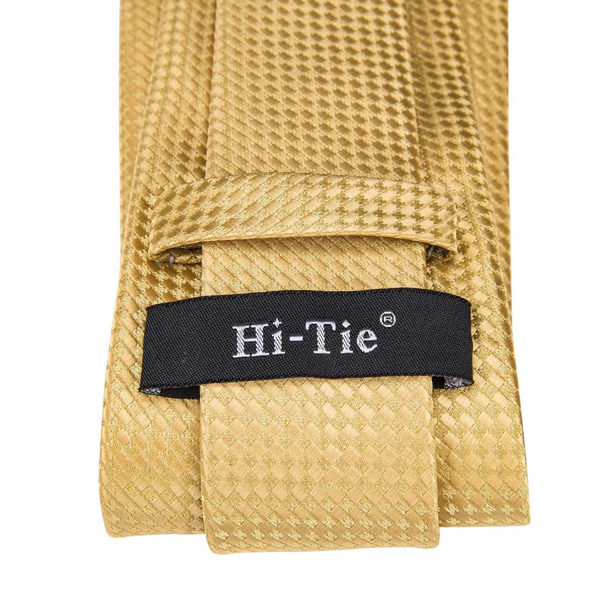 Hi-Tie Cravatta da uomo in seta e gemelli quadrati da taschino set spilla jacquard cravatta da matrimonio aziendale per formale
