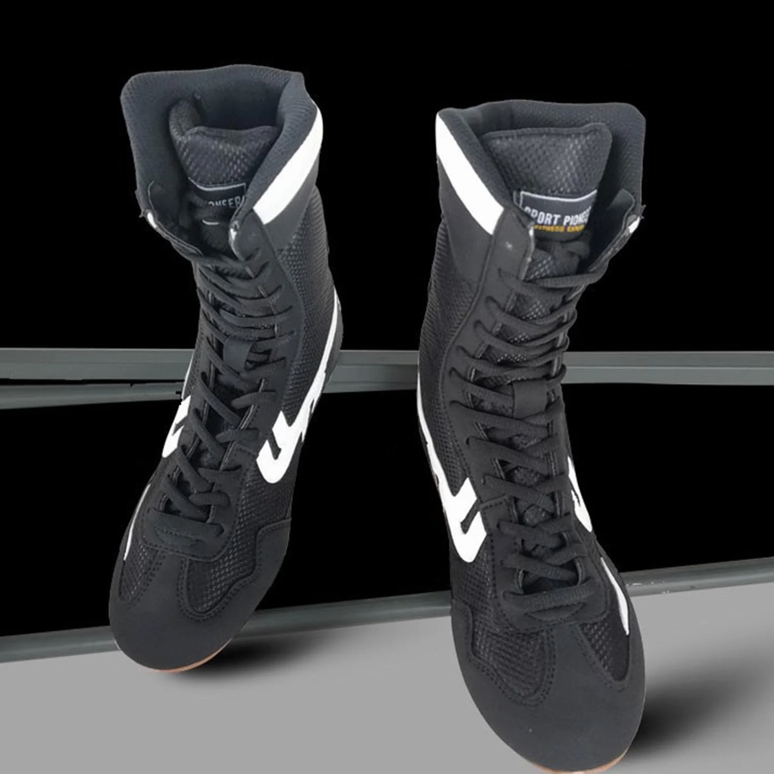 Scarpe da boxe High Top Training Wrestling Scarpe Stivali Lunghi Scarpe da Boxe Gara Formazione Sneaker Uomo 9