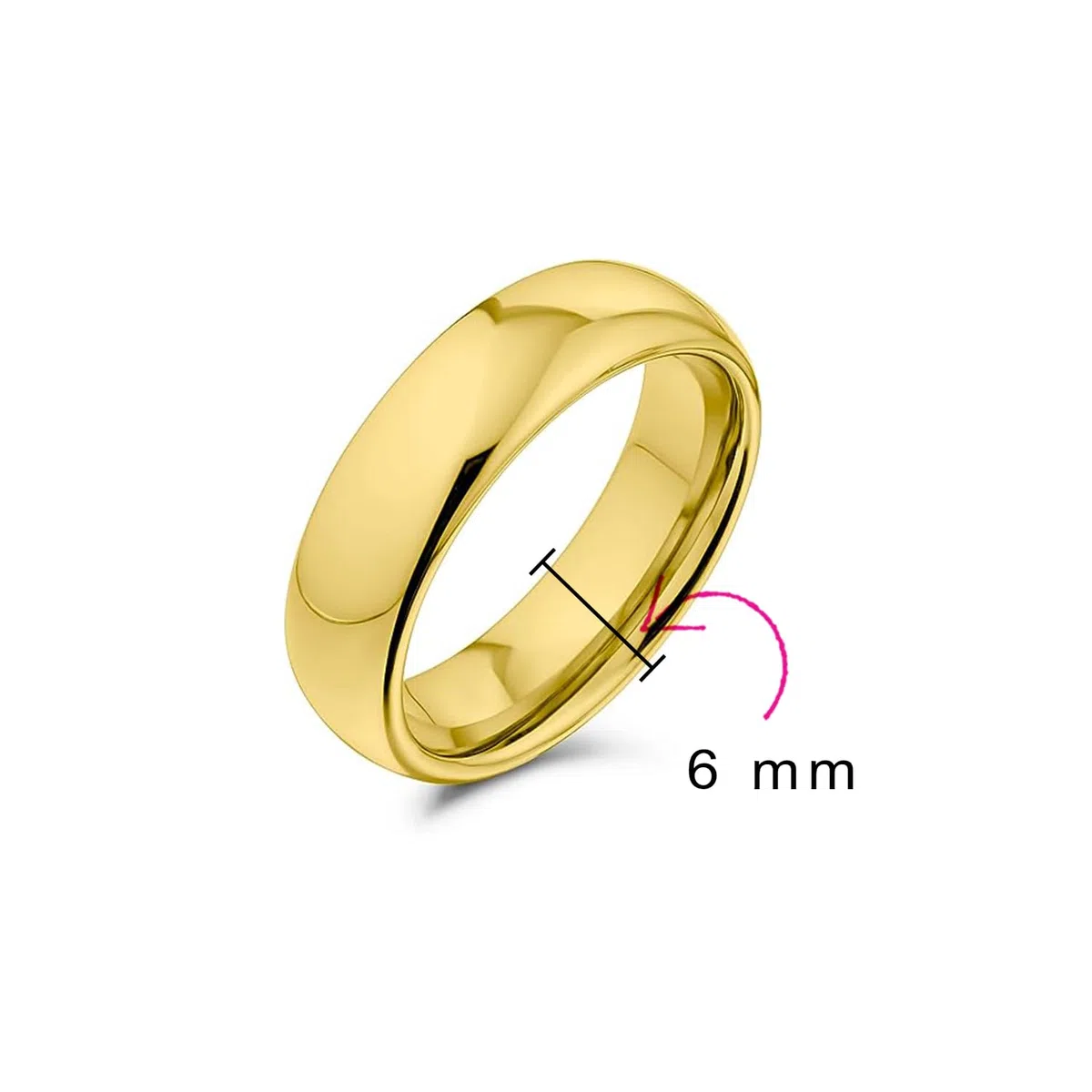 Bling Jewelry Anello di nozze semplice classico a cupola per coppie, placcato in oro rosa nero, in titanio da 2-8MM, per uomini e donne, vestibilità comoda.