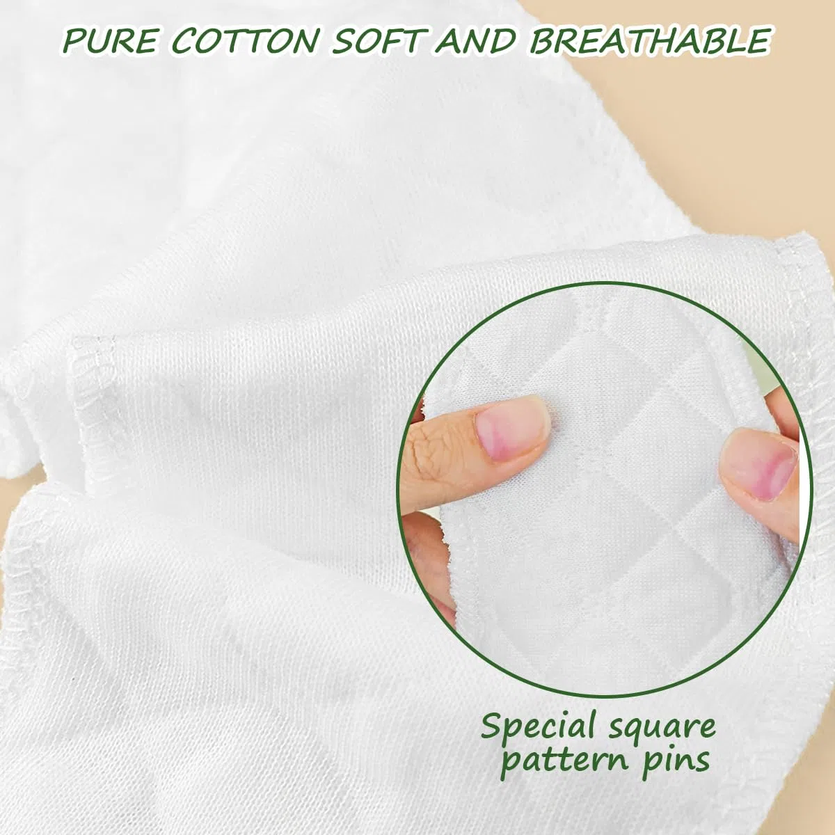 16 fodere per il sudore in cotone sotto il reggiseno, 3 strati riutilizzabili in cotone, supporto fresco per prevenire irritazioni e arrossamenti, imbottiture lavabili per reggiseno in cotone