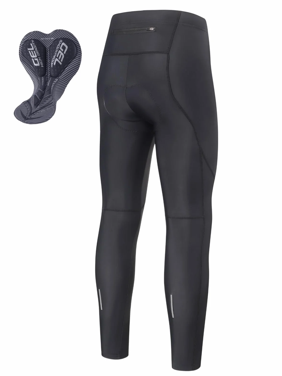 ARSUXEO Pantaloni da Ciclismo da Uomo Leggings da Ciclismo Imbottiti Calzamaglia da Ciclismo con Protezione dal Freddo, Leggings da Ciclismo Imbottiti Leggeri H99