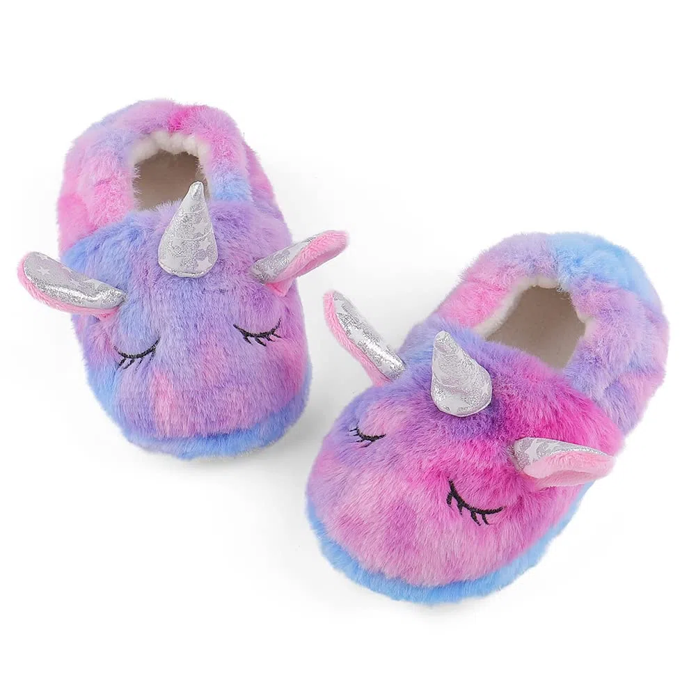 MASOCIO Pantofole per Bambini Peluche Animali Scarpe Ciabatte Chiuse da Casa Antiscivolo