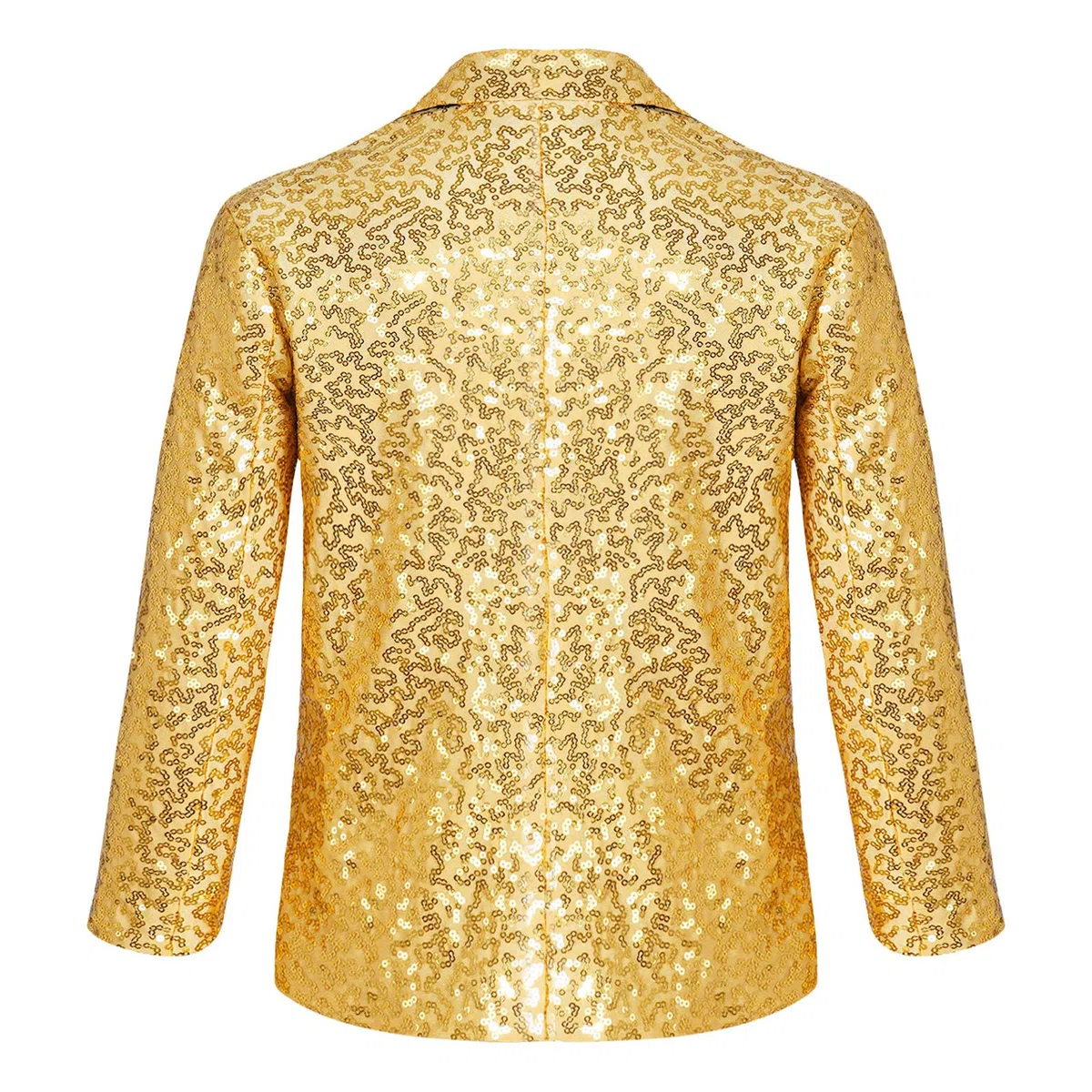 inlzdz Abito da Smoking Bambino Ragazzo Giacca con Paillettes Vestito da Cerimonia Sera Party Giacca Elegante Brillantini Blazer Cappotto da Batessimo Slim Fit 5-14 Anni