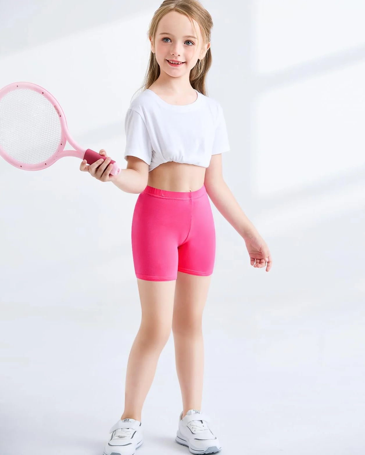 Adorel Pantaloncini Cotone Leggings Corti Pantaloni Estivi Bambina Pacco da 6