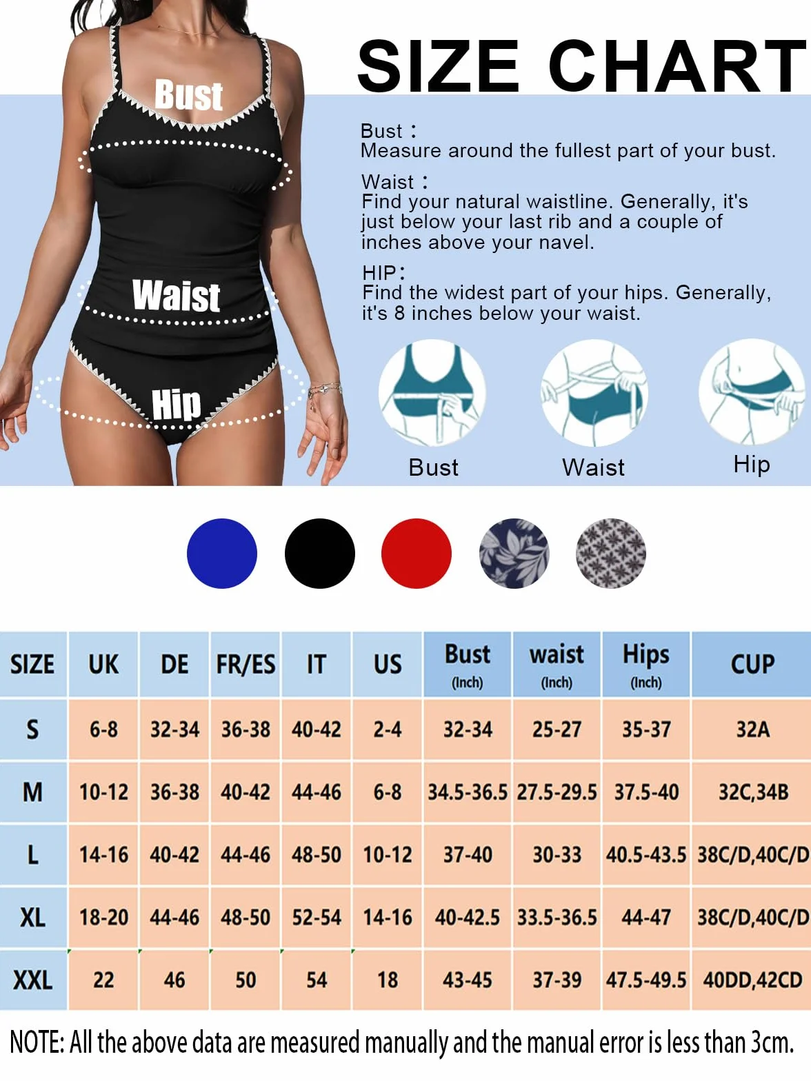 Tankini Donna Mare Costume da Bagno Due Pezzi Push Up Imbottito Reggiseno Modello del Bordo del Dente Regolabile Costume da Bagno
