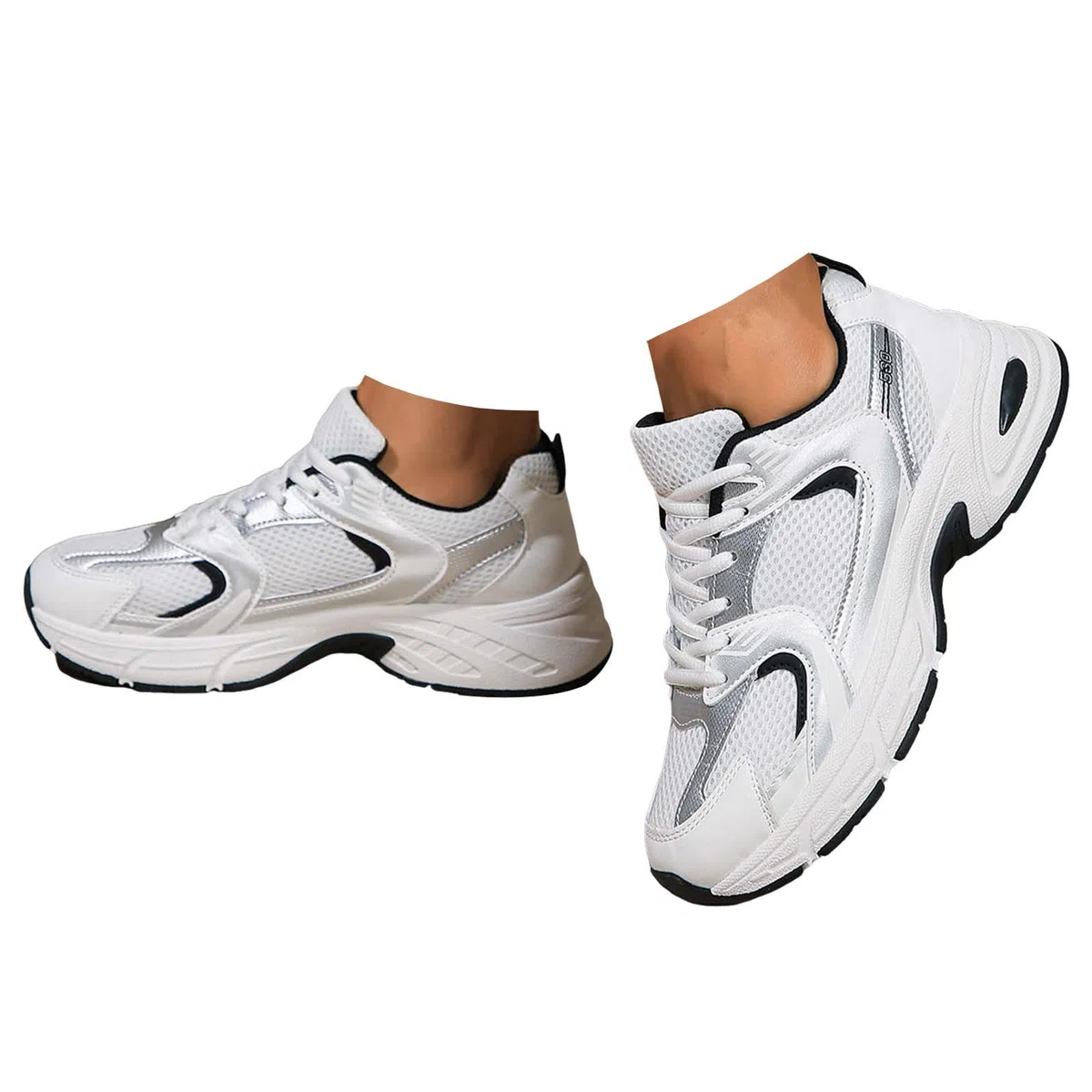 Sneakers da donna, traspiranti, in rete, con supporto per l'arco del piede, scarpe da corsa, scarpe da ginnastica leggere, comode da camminare, per il tempo libero