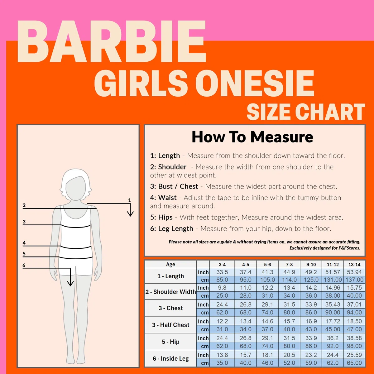 Barbie Pigiama Intero Bambina e Adolescente con Cappuccio - Regalo Ragazza