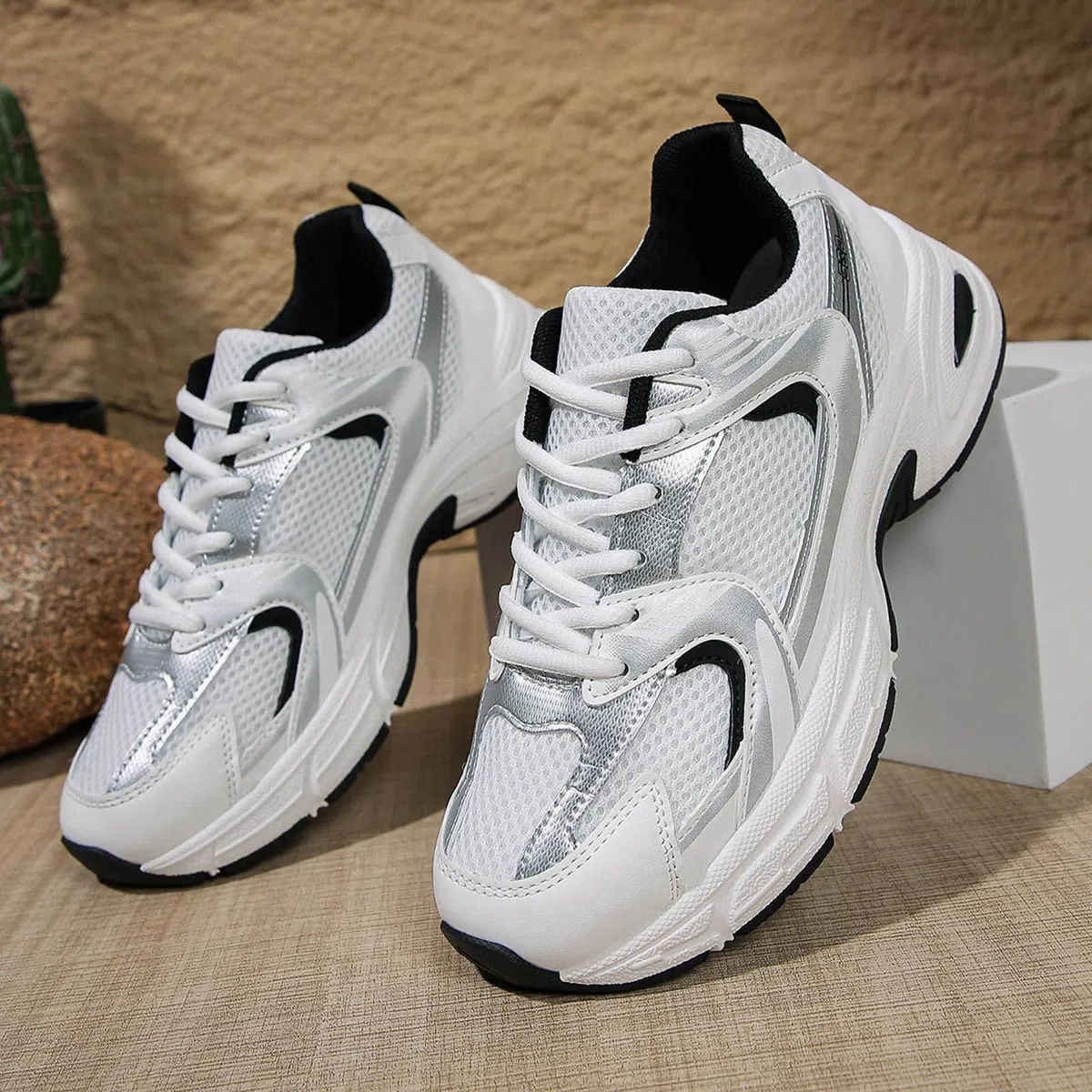 Sneakers da donna, traspiranti, in rete, con supporto per l'arco del piede, scarpe da corsa, scarpe da ginnastica leggere, comode da camminare, per il tempo libero
