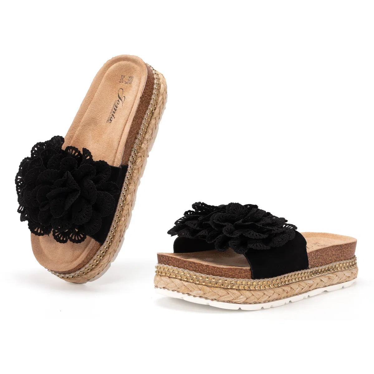 JOMIX Sandali Estivi Donna con Zeppa Ciabatte Eleganti da Mare Spiaggia Pantofole con Tacco Comode Moda Estate