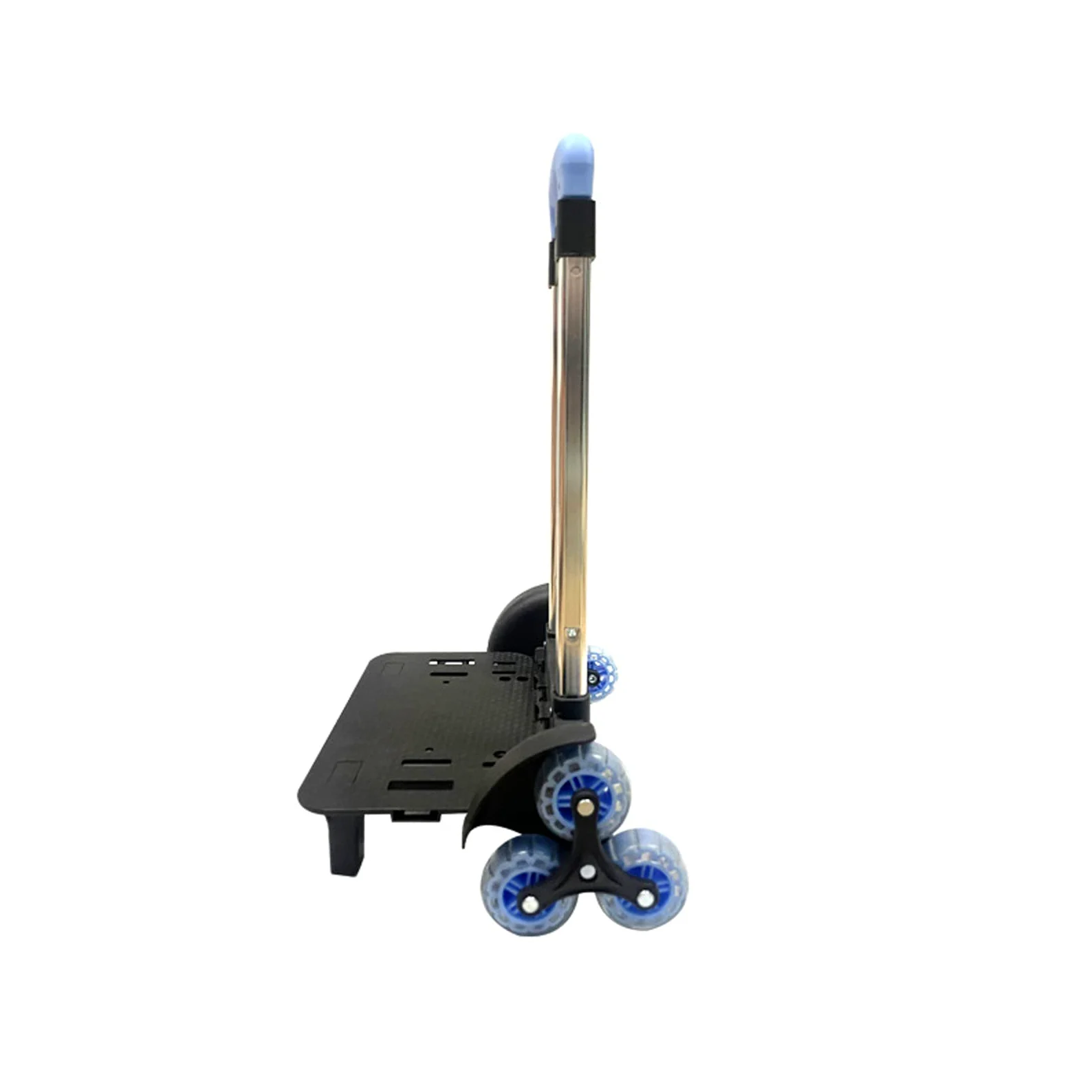 Carrello pieghevole a 6 ruote Zaino Trolley in lega di alluminio Bagagli per studenti a mano da viaggio, Blu