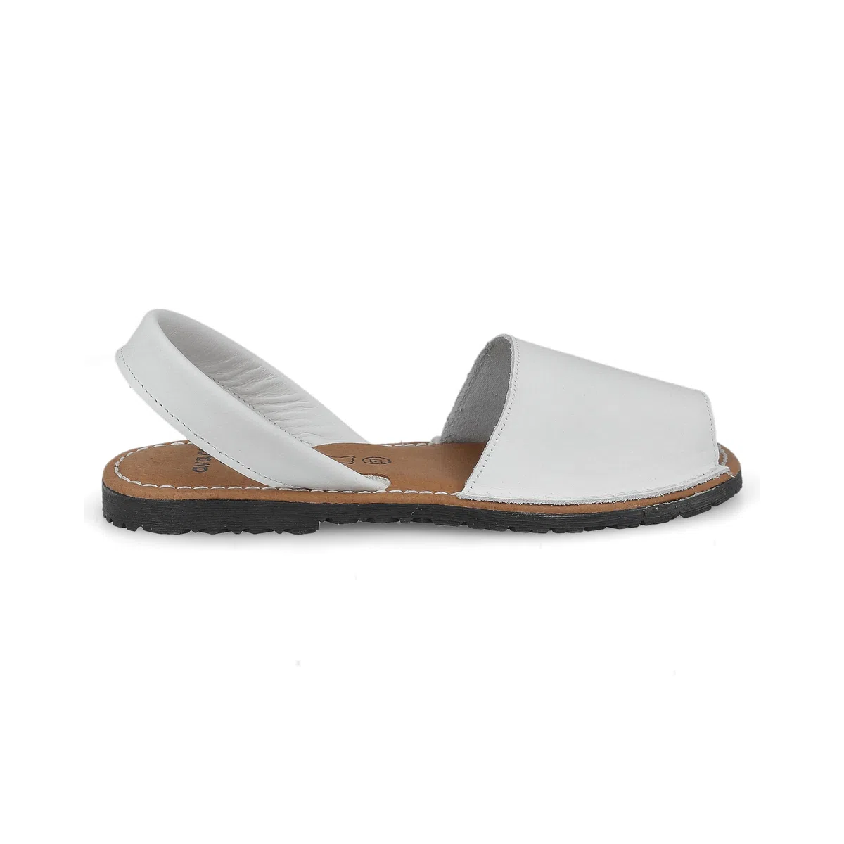 Menorquinas Avarcas per Donna Uomo Unisex Uomo Unisex. Menorcan Scarpe. Sandali Espadrilla Estivi. Articolo di Pelle della Spagna. Pianta Imbottita. Tallone Aperto. Bianco, Nero, Marrone