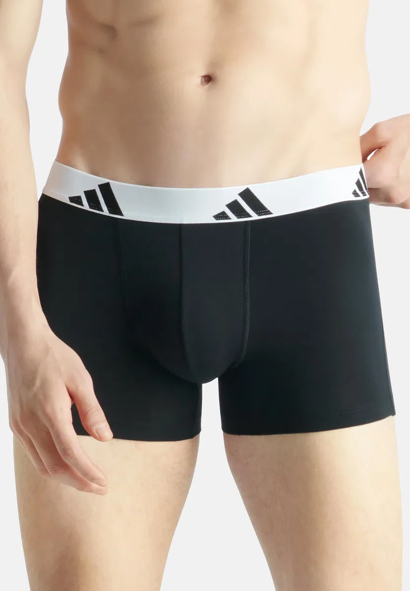Adidas Microfiber Boxer Briefs Underwear Multipack – Athletic, Moisture Wicking, Stretch Fit & Tagless Discontinued Intimo Uomo (Pacco da 3)