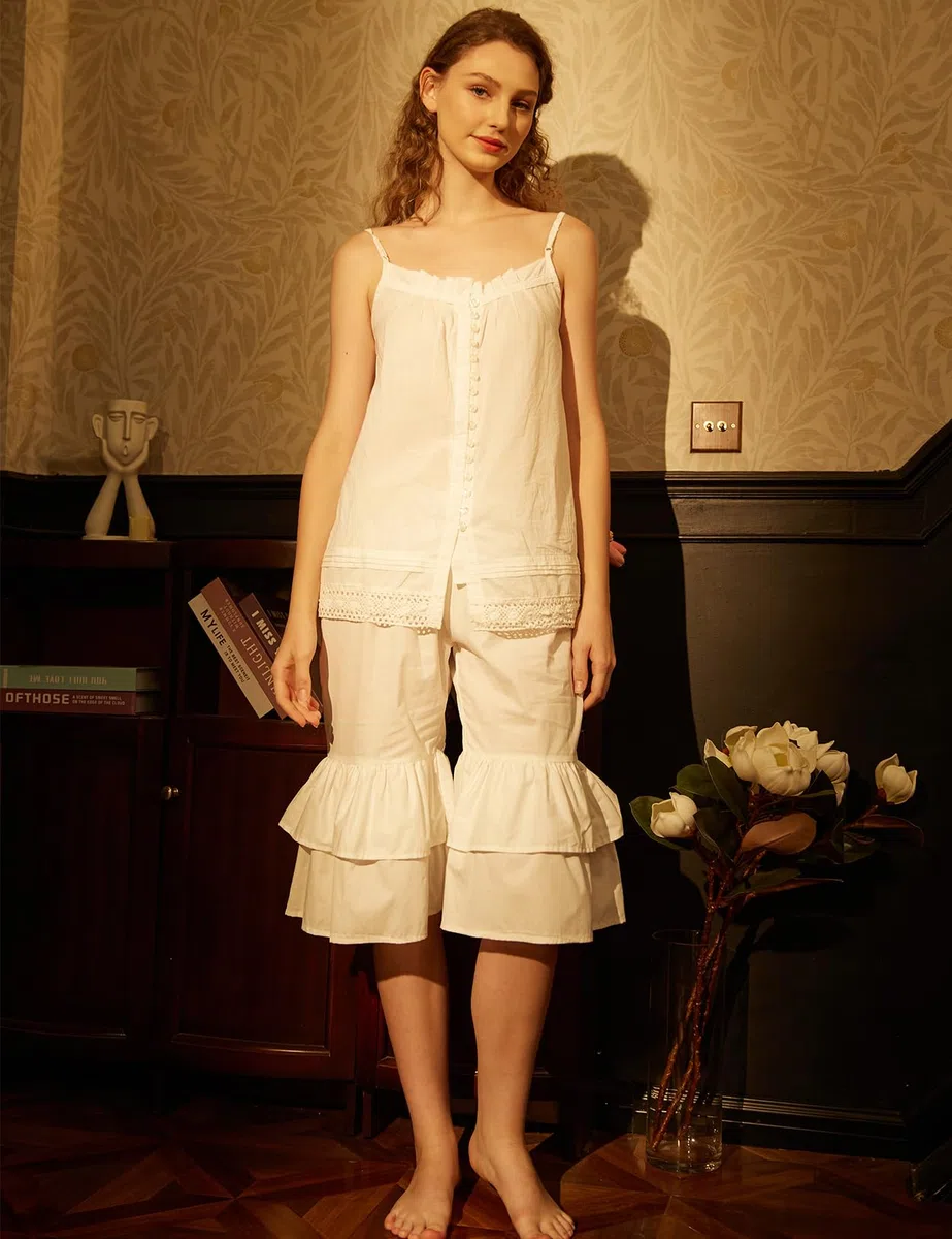 BEAUTELICATE Cotone Sottovesti a Pantalone Vittoriano Donne Mutande Sottoveste Bloomers Pants