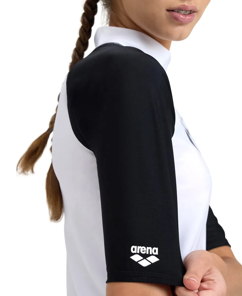 Arena Women's Arena Rash Vest S/S Graphic Rash Guard Shirt Donna