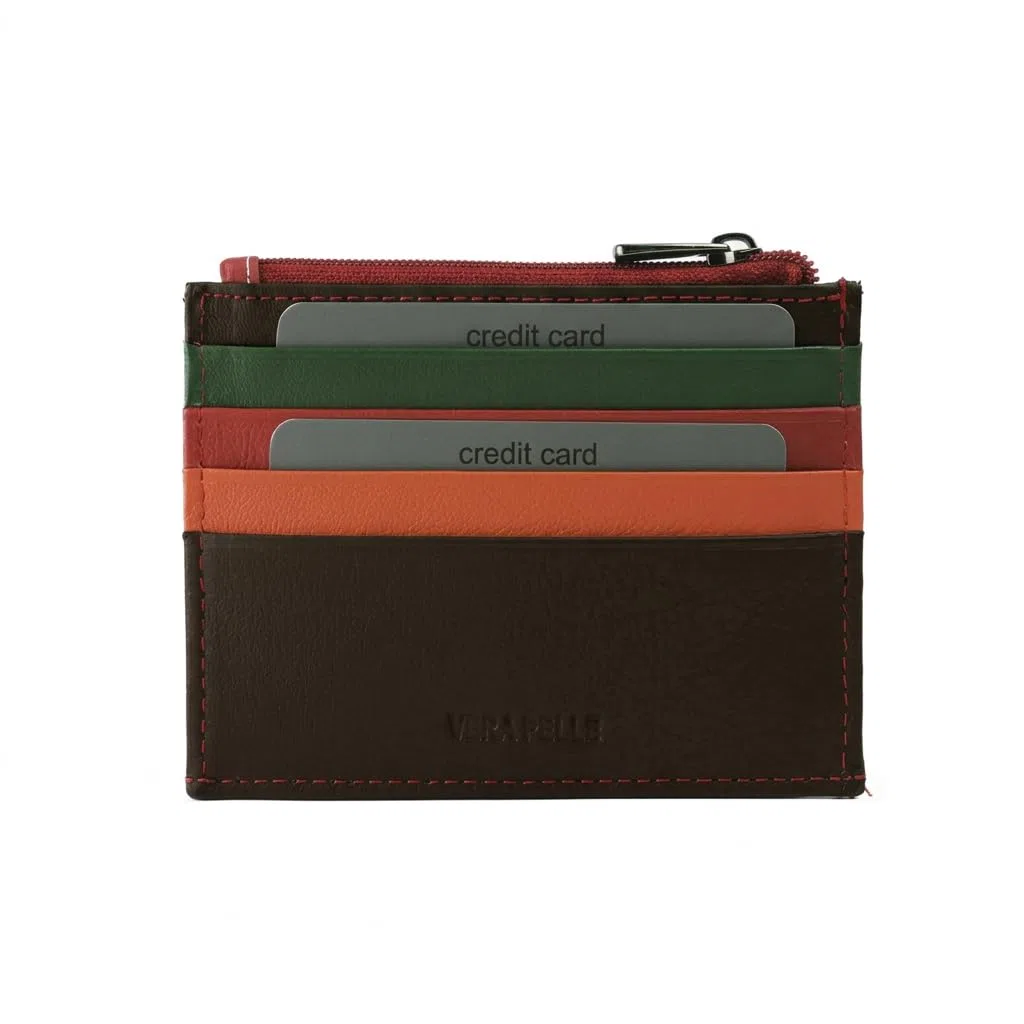 Laura Biagiotti BIAGIOTTI, Porta Carte di Credito in Vera Pelle, Unisex Uomo e Donna, Con Tasca e Scatola