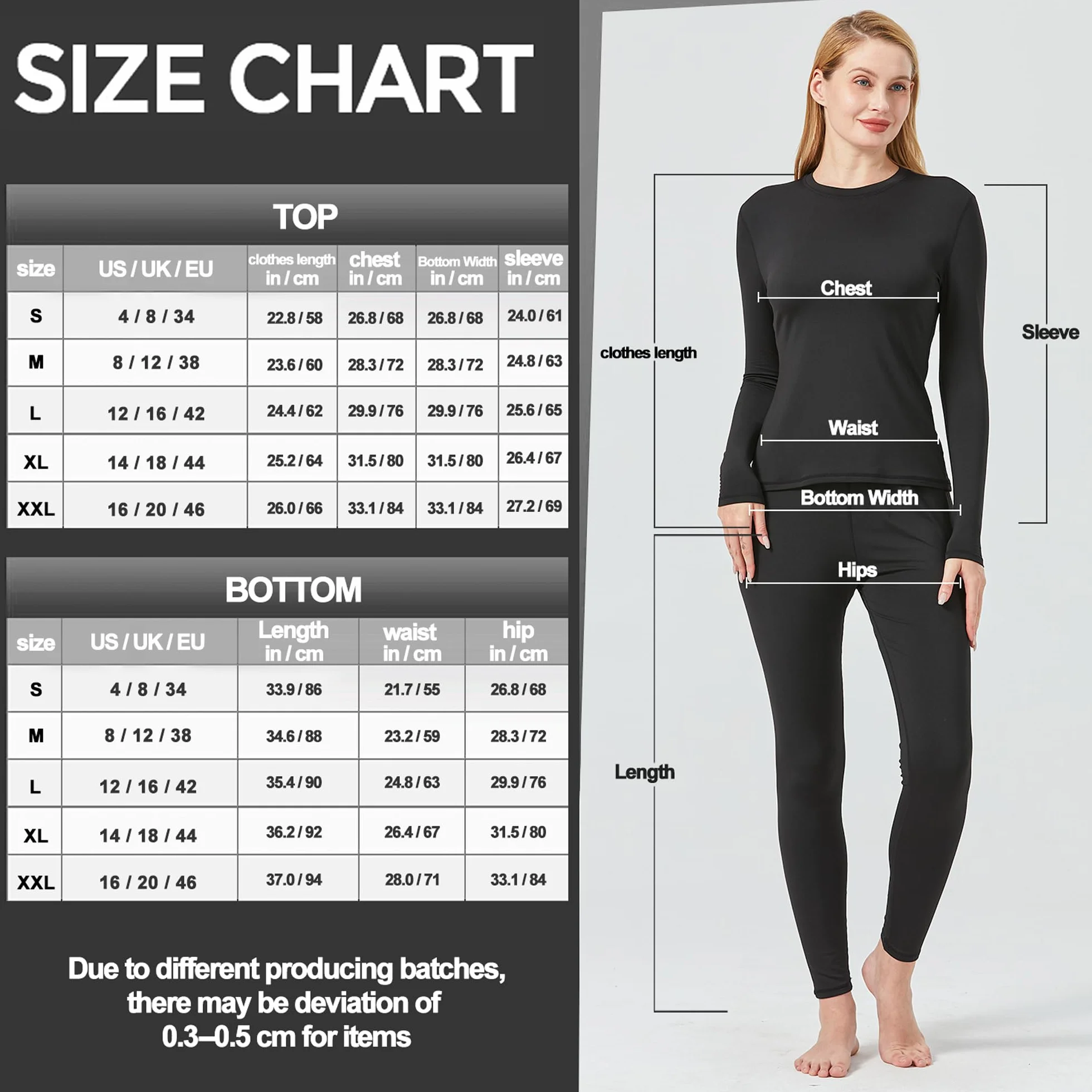 UNIQUEBELLA Intimo Termico Set di Intimo Funzionale Invernale da Donna, Intimo Termico da Sci Intimo Termico da Moto Intimo familiare Traspirante per Gli Sport Invernali