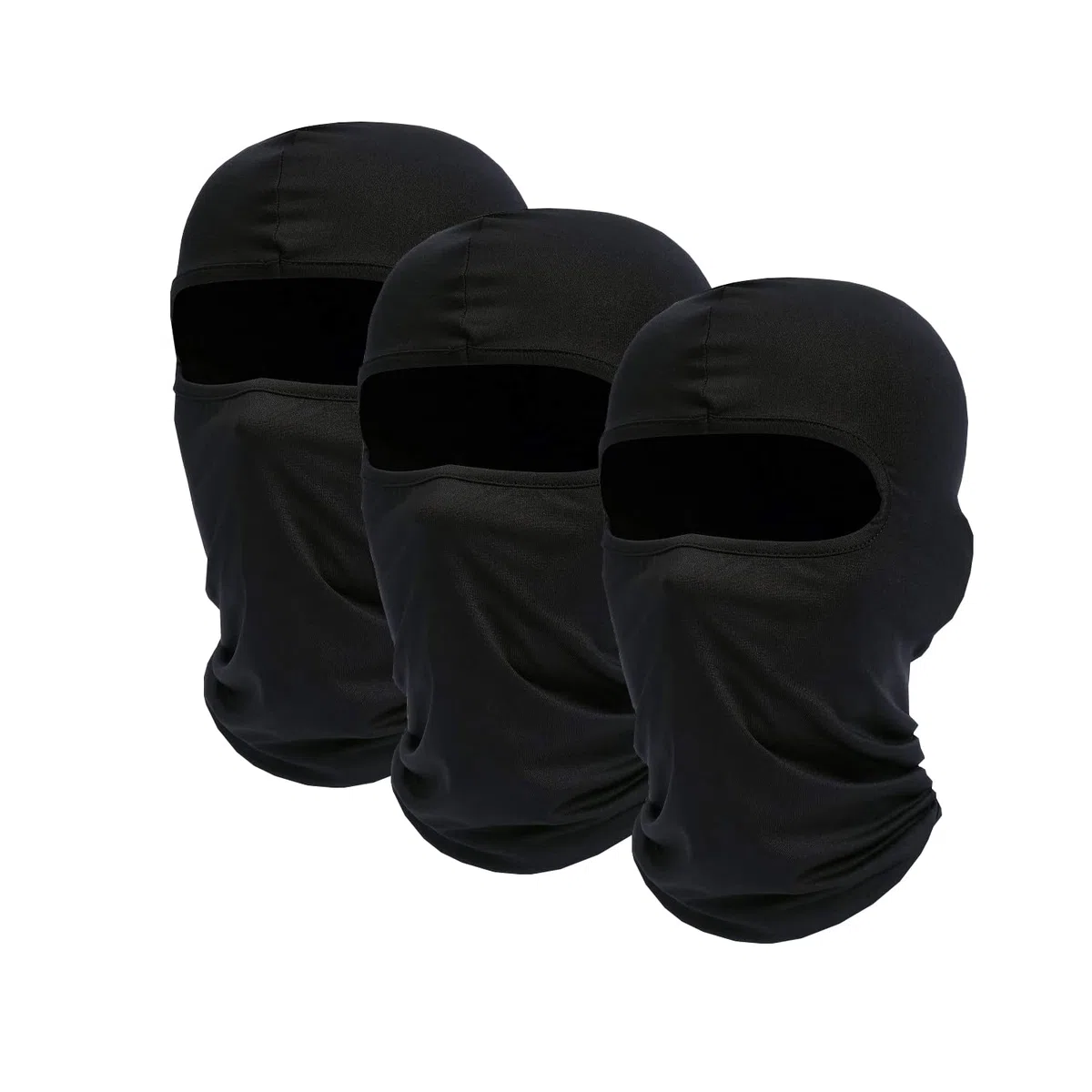 3 Pezzi Passamontagna Sci Balaclava Moto Maschera Morbido e Traspirante Unisex Sottile Tessuto Elastico Traspirante Antivento per Sport Ciclismo ed attività all’Aria Aperta Unisex