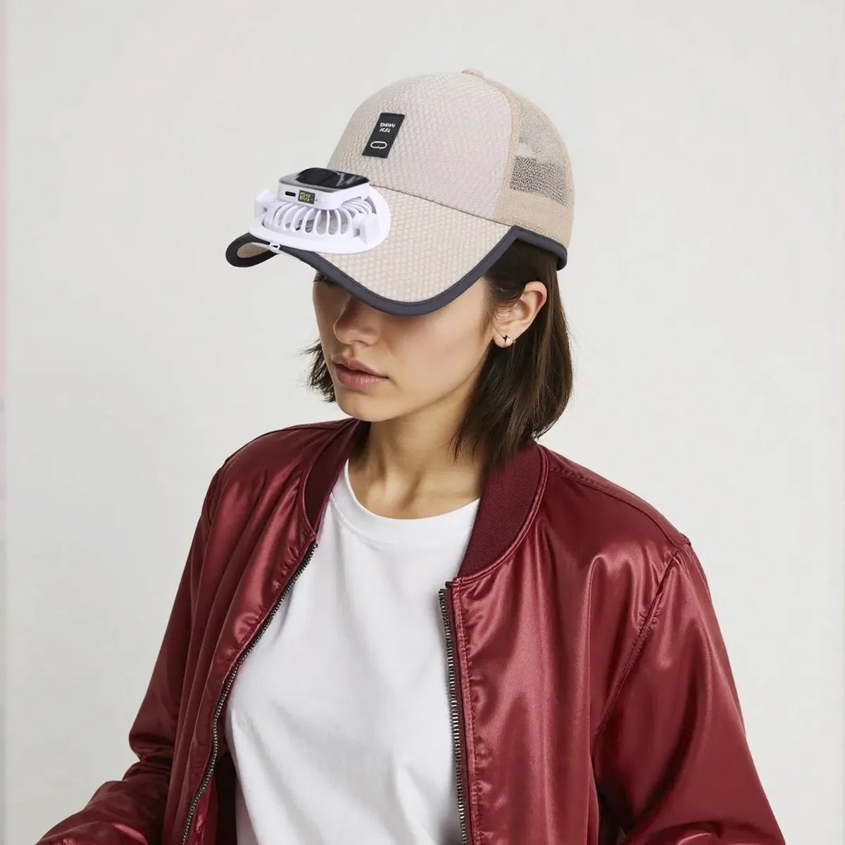 Cappello da baseball con ventilatore solare, cappello da baseball con ventilatore estivo, protezione UV, cappello da sole a energia solare/USB