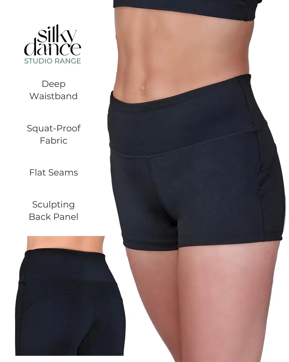 Silky Dance Pantaloncini da danza per donne e ragazze, pantaloncini a prova di squat, pantaloncini da allenamento, sport, corsa, palestra, yoga, pantaloncini a vita alta per allenamento e ciclismo
