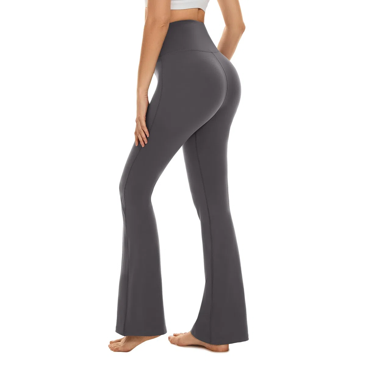 ACTINPUT Pantaloni Yoga Donna Campana Aderenti Zampa Elefante Elasticizzati Bootleg V Cross Leggins Sportivi Fared Leggings Palestra Fitness Danza Casual