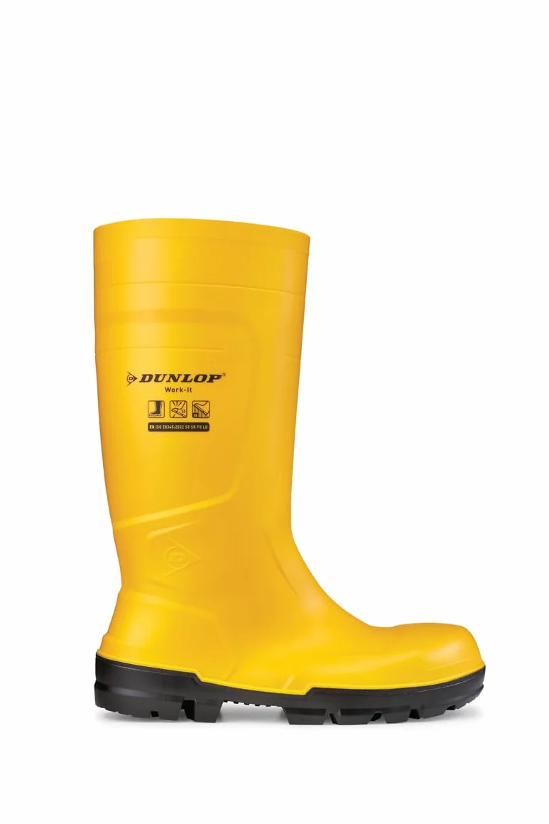 Dunlop NB2JF01 Stivali Impermeabili Da Lavoro Antinfortunistica S5 Gialli