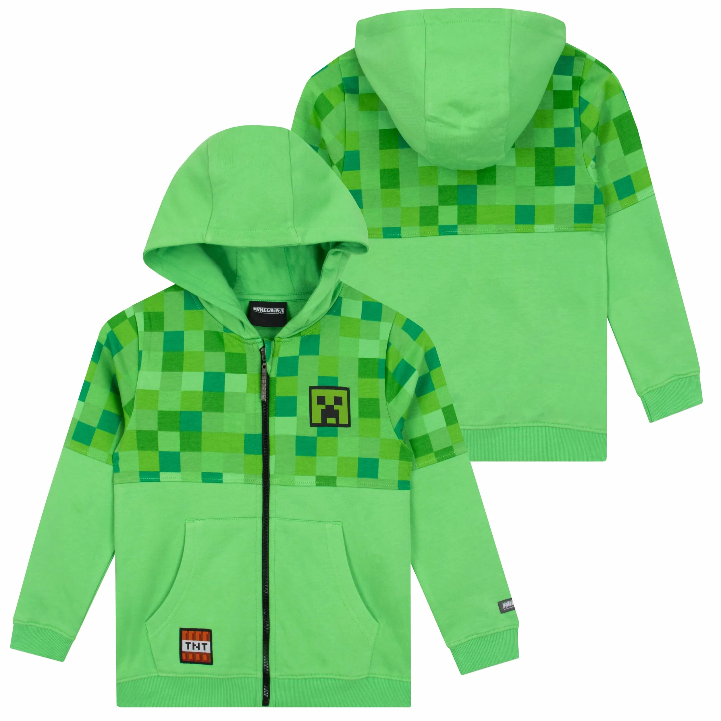 MINECRAFT Felpa Bambino | Felpa Bambino Giochi | Maglione con Zip | Felpe Ragazzo | 5 E 13 Anni