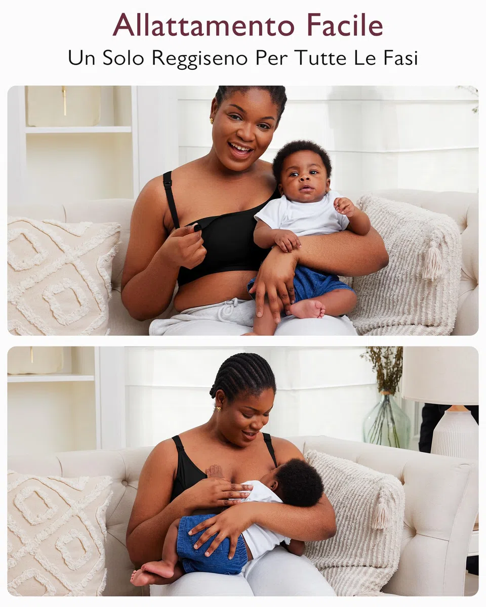 momcozy Reggiseno Allattamento a Mani Libere per Tiralatte, Reggiseno Regolabile per Sostenere Le Pompe e Allattare, Pumping & Nursing in Uno