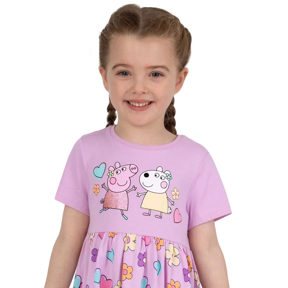 Peppa Pig Vestito Bambina | Vestito Estivo Ragazza Cotone | Abbigliamento Ragazza Manica Corta | Abiti in Cotone