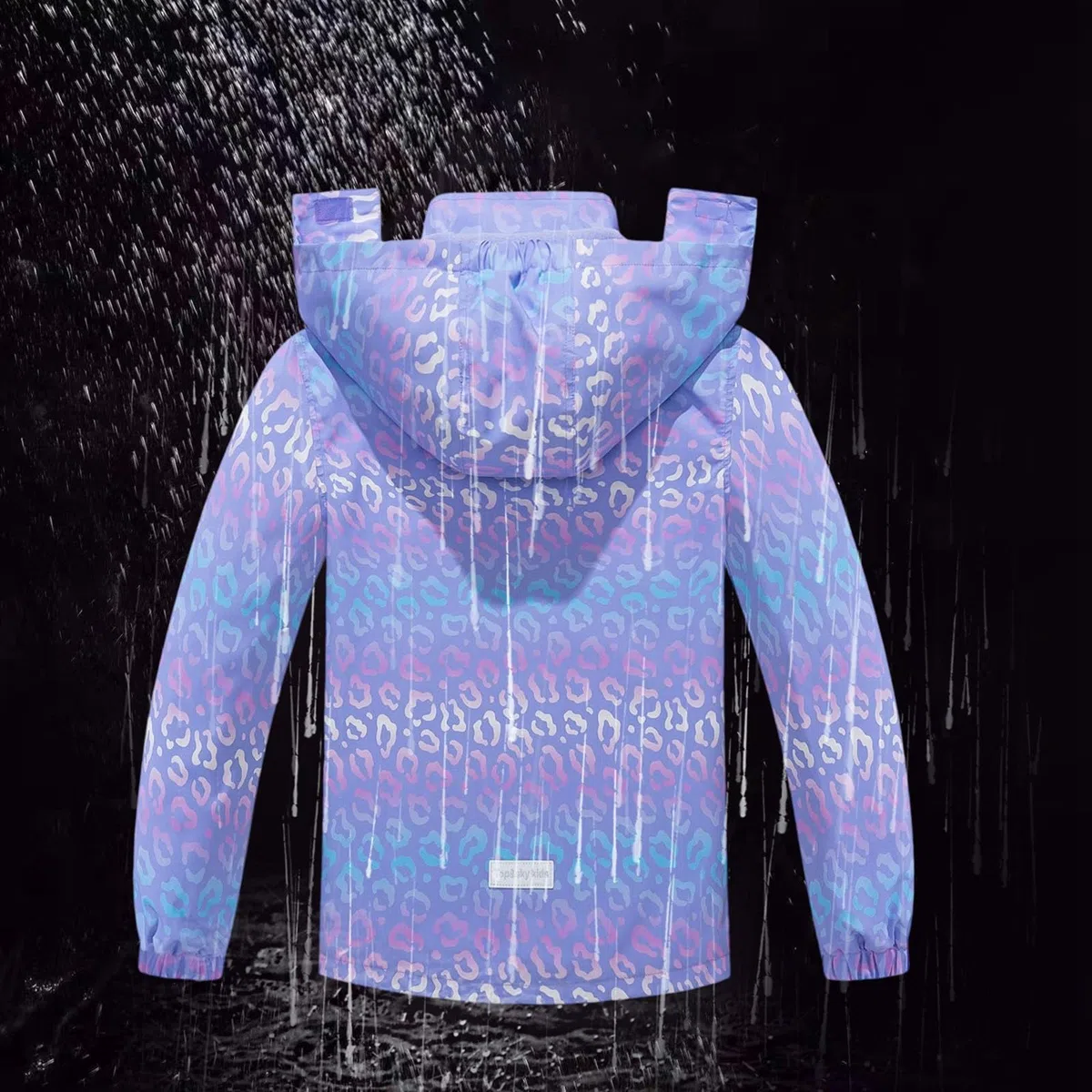Generisch 2026 Giacca Traspirante da Bambina Antivento Leggera con Cerniera Cappotto Bambino 3-12 Anni Tutte le Stagioni, Active Wear, Lilla, 11-12Years