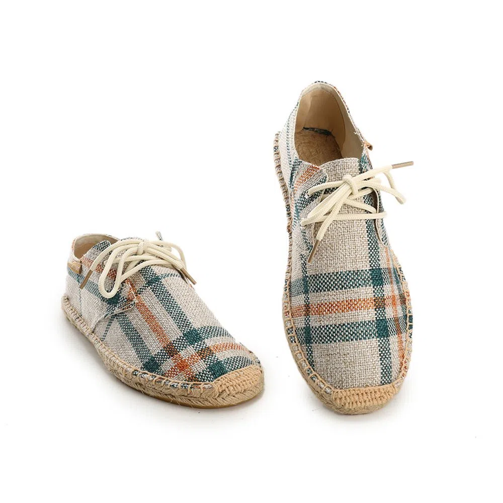 Espadrillas di Tela Stingate Lacci Uomo