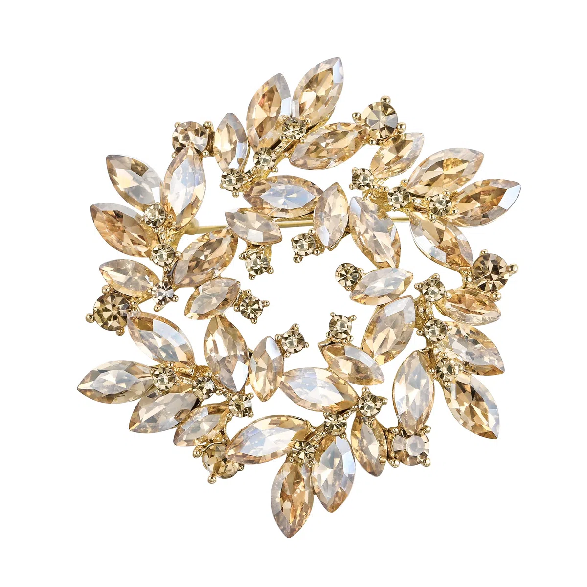 Marquise Cristalli austriaci Spilla Fiore Elegante in Strass per Donne
