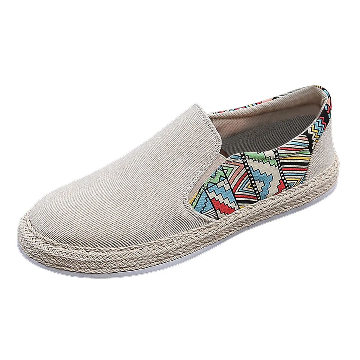 Generisch Espadrilles - Scarpe estive da uomo, traspiranti, in lino, unisex, comode, basse, slipon, per il tempo libero, estive