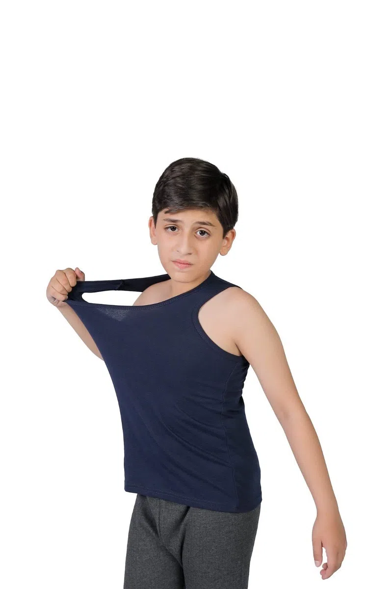 orbiz Confezione da 5 canottiere per bambini | 100% puro cotone interlock gilet | canottiere senza maniche canotte canotte canotte canottiere 3-13 anni