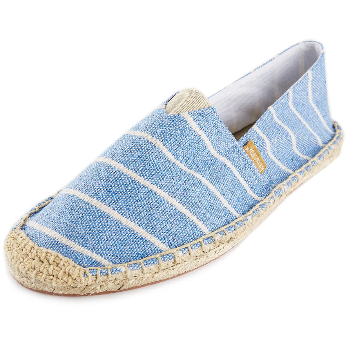 Alexis Leroy A Strisce Scarpe di Lino Slip On Espadrillas Loafer Scarpe da Uomo