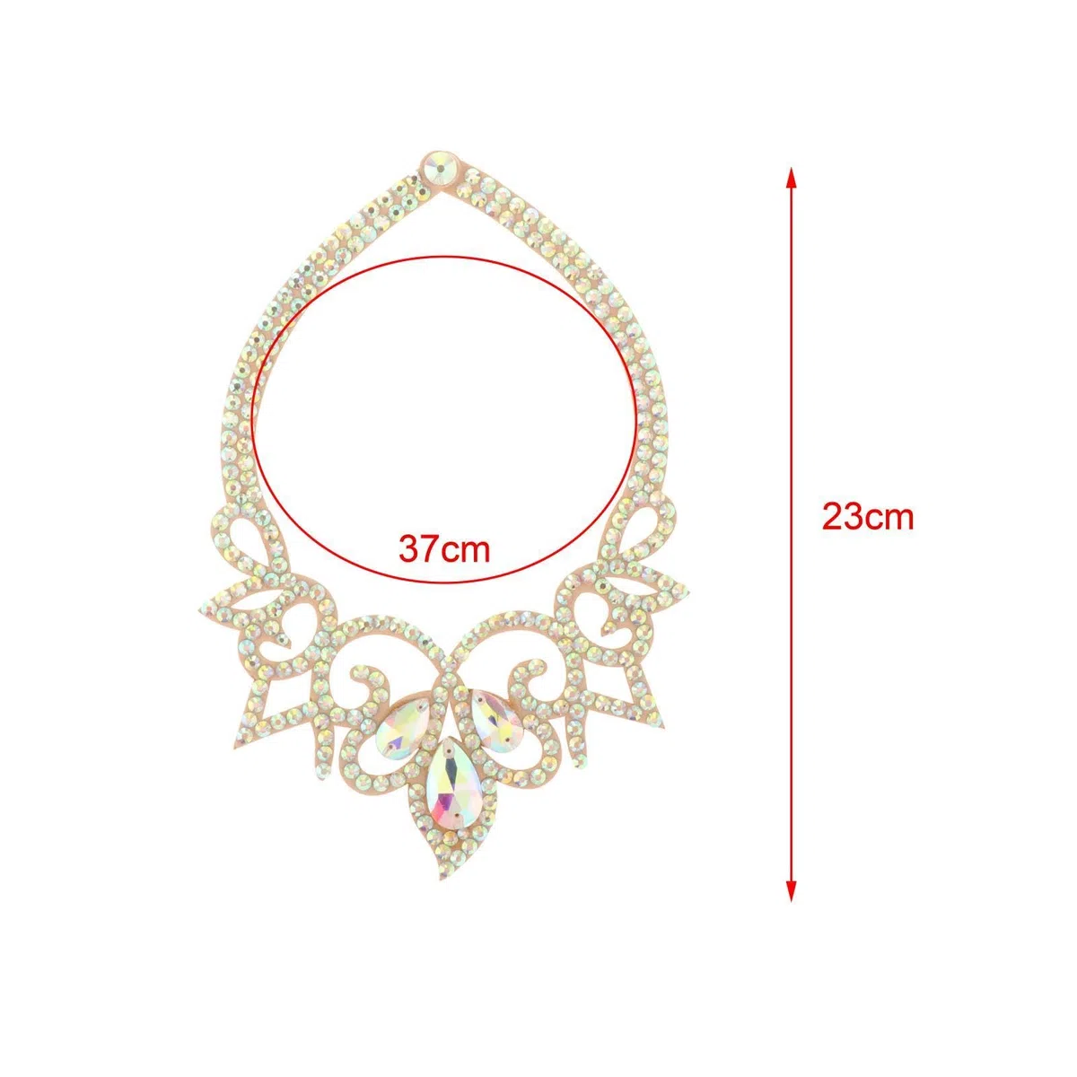 Collana di Danza del Ventre Gioielli Collana di Danza Nuziale Collana di Danza delle Donne Abito da Ballo di Lusso Accessorio per Costumi Collana di
