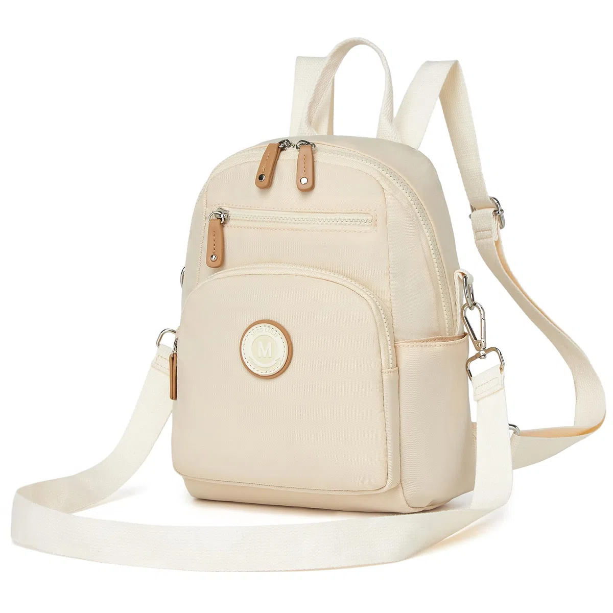 Miss Lulu Zaino Donna Media, Borsa Zainetto Antifurto Impermeabile 8 Tasche, Zaini Casual Tracolla Regolabile a Singola/Doppia Spalla, per Viaggio, Scuola, Lavoro, Shopping, Visite e Università