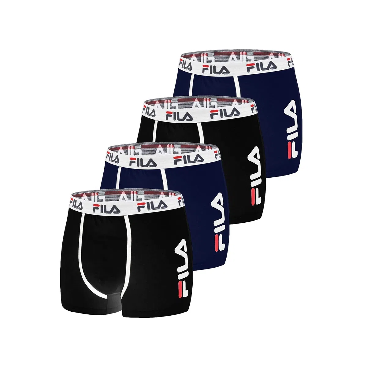Fila Fila Boxer Fi/1bcx4/Fu5040 Boxer Corti Uomo (Pacco da 4)