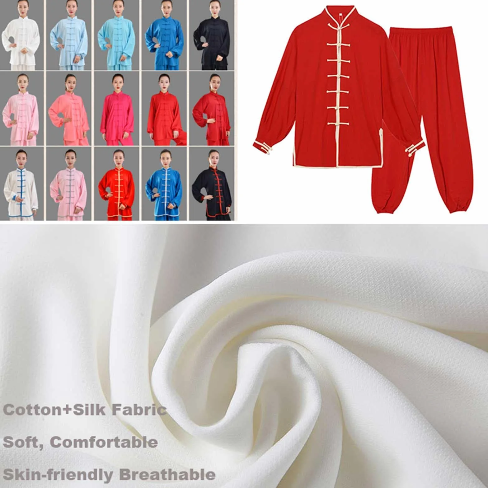 Arti Marziali Tai Chi Uniforme Kung Fu Abbigliamento Per Uomini e Donne Cinese TraitionalWing Chun Vestiti
