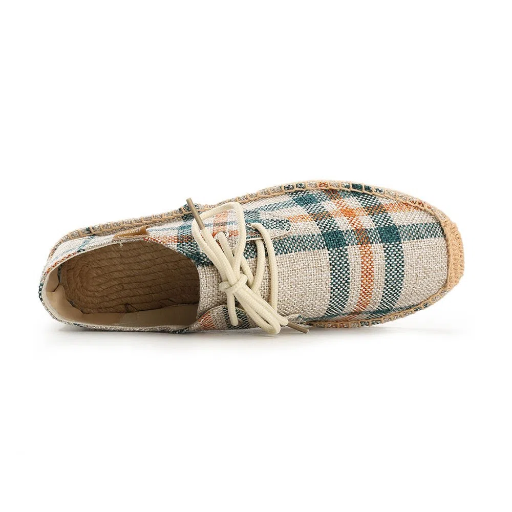 Espadrillas di Tela Stingate Lacci Uomo