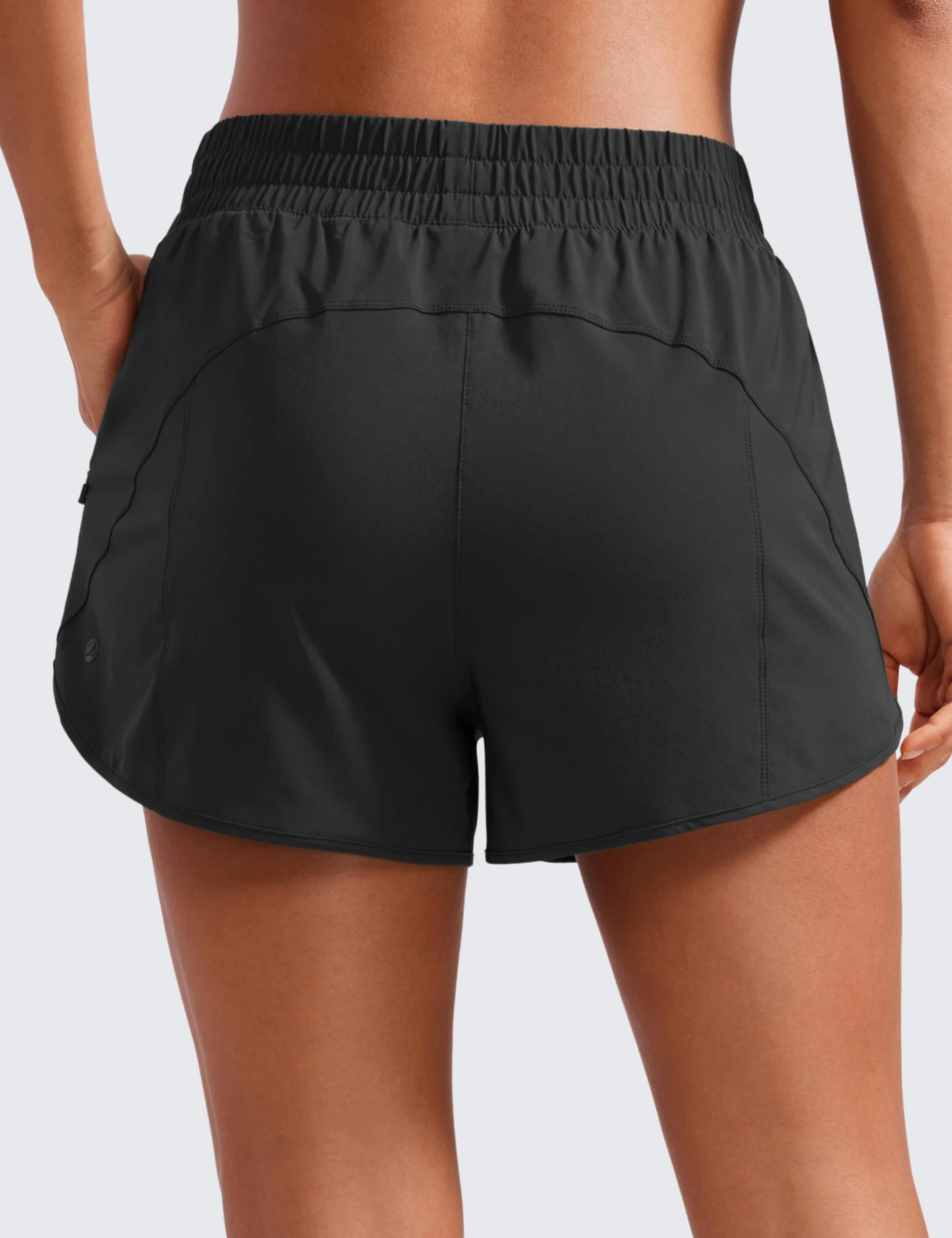 CRZ YOGA Pantaloncini da Corsa a Vita Alta da Donna Fodera
