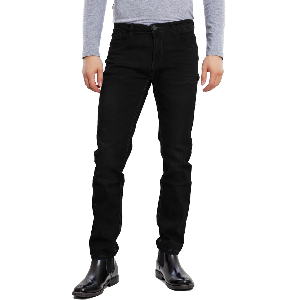 Toocool - Jeans Uomo Pantaloni Regular Fit Denim Vita Regolare 4 Stagioni LE-2487