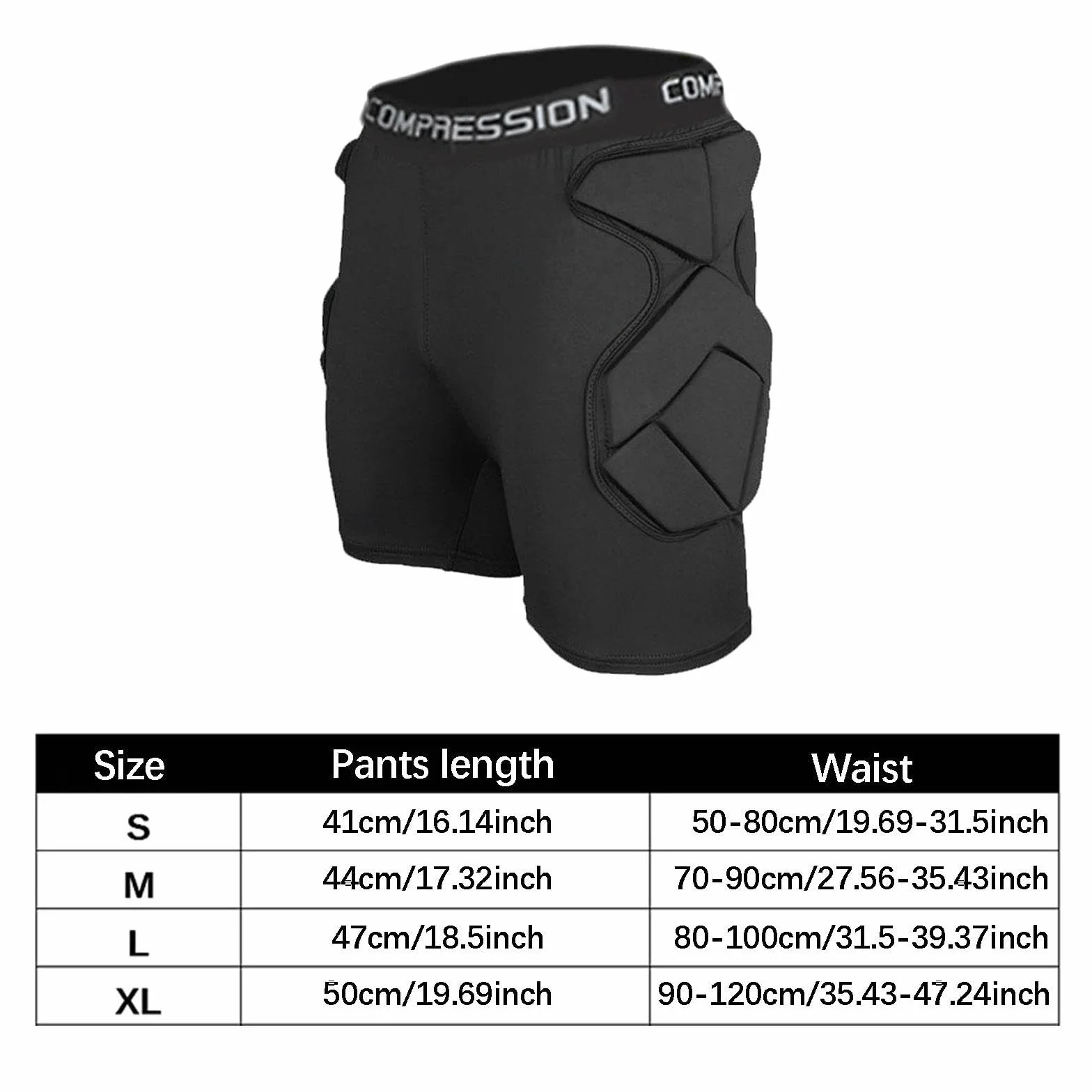 harayaa Pantaloncini da Portiere con Protezione per Fianchi, vestibilità Ergonomica, Pantaloni Corti, Protezione per Cosce, Protezione dagli Impatti per E