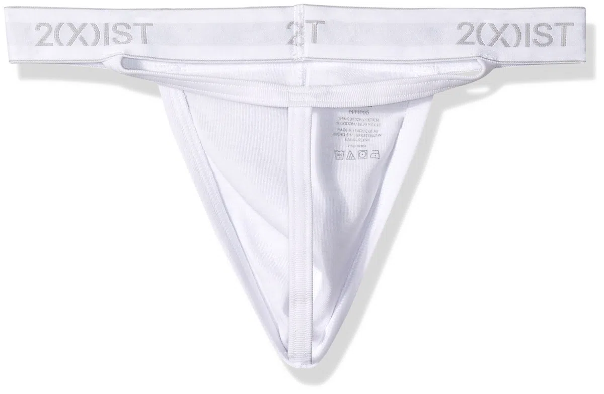 2(X)IST Essential Cotton Y-Back Thong 3-Pack Mutande da Uomo Uomo (Pacco da 3)